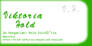 viktoria hold business card